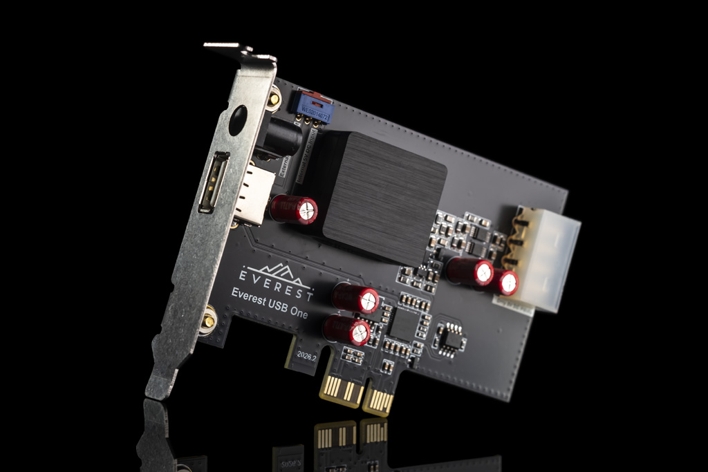 Everest USB One — audiophile PCIe USB host card